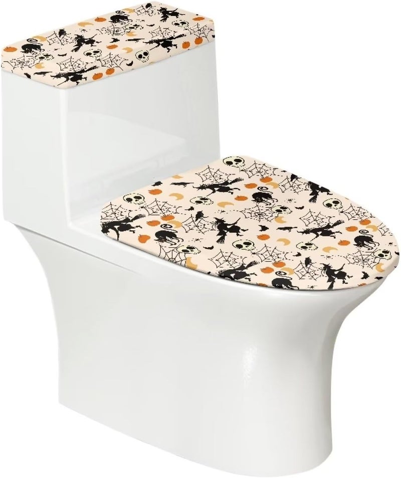 Kathyboom Bat Toilet Lid Cover Stain Splash Resistant Toilet Seat Covers Stretchable Covers for Toilet Fit Most Round and Elongated Toilet Home Bathroom Decor - Image 1